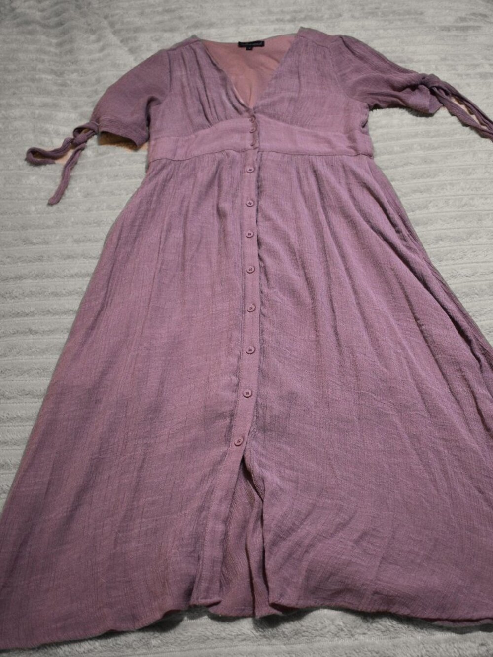 Vintage Pink Tea Length Dress LARGE